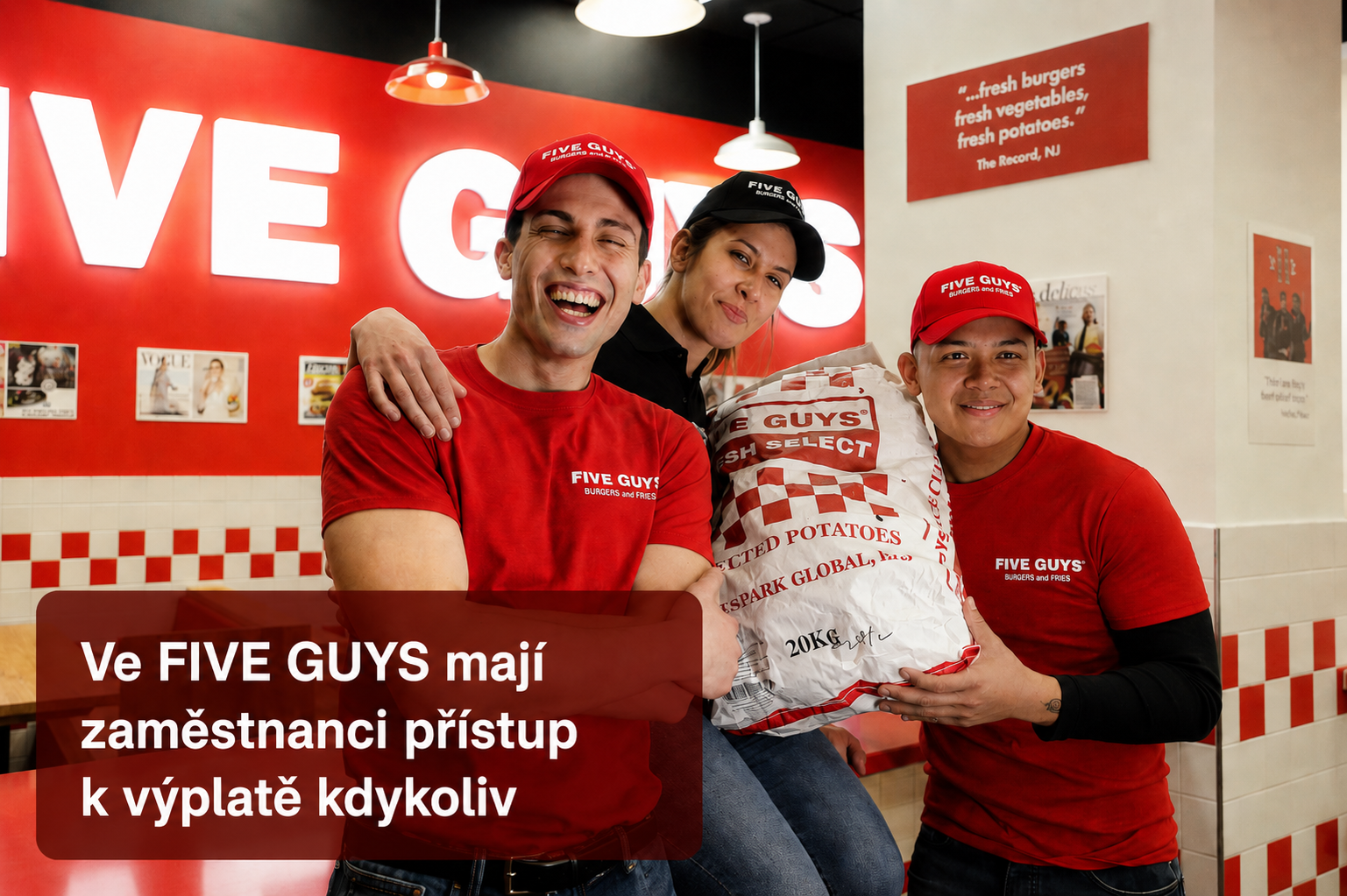 Five Guys oferuje pracownikom możliwość wypłaty w dowolnym momencie dzięki usłudze Advanta. Wywiad z kierowniczką działu kadr Anetą Krausową